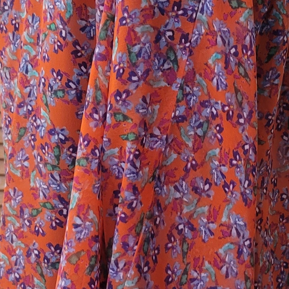 NWOT Old Navy Floral Open Cardigan Blouse Size Large - Picture 12 of 13